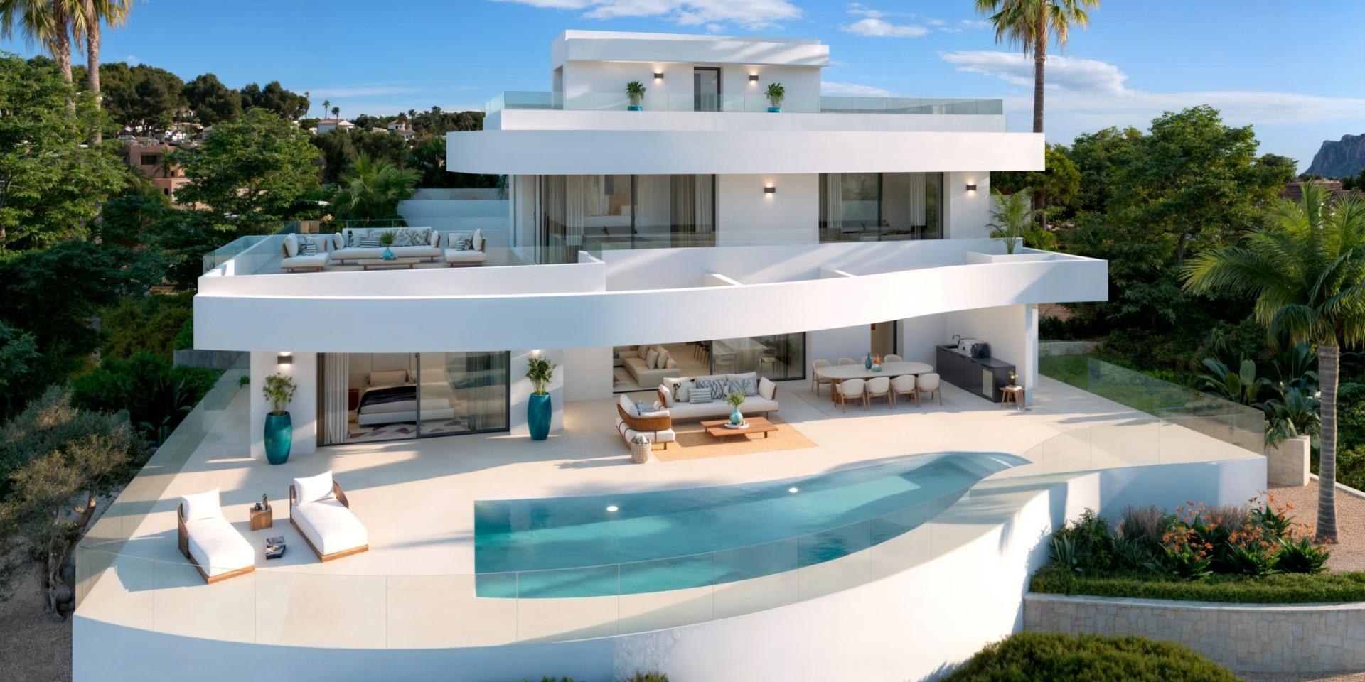 Luxury Villa with Panoramic Sea Views and Peñón de Ifach in Calpe