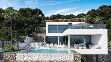 Villa de obra nueva con excelentes vistas al mar y al Peñón de Ifach, Calpe