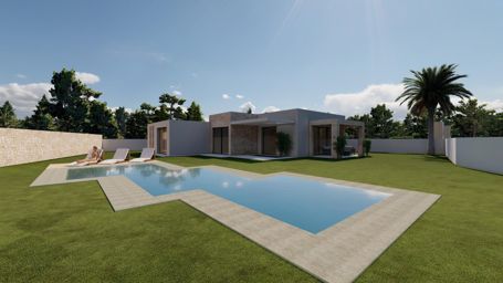 Villa de obra nueva en una sola planta en Calpe