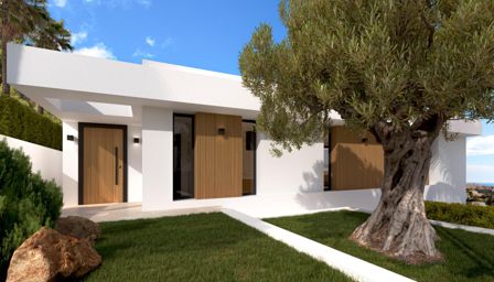 New build villa with views of the Rock in Empedrola, Calpe