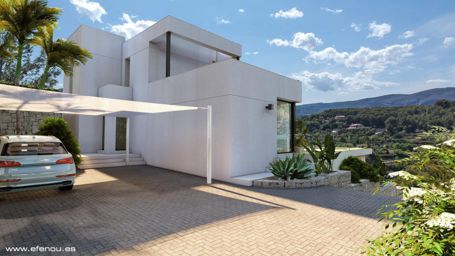 Espectacular villa moderna de obra nueva y lista para entrar a vivir en Calpe