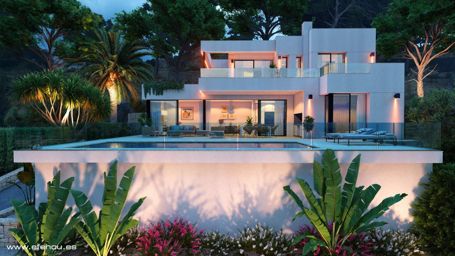 Espectacular villa moderna de obra nueva y lista para entrar a vivir en Calpe