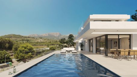 Modern villa project in Empedrola with beautiful views, Calpe