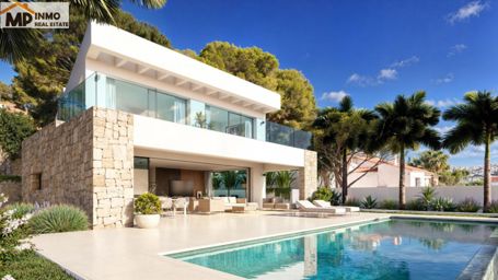 Lujosa villa de obra nueva en Moraira