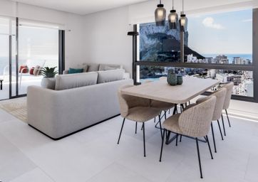 Apartamento de obra nueva en primera línea de playa en Calpe