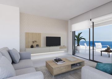 Apartamento de obra nueva en primera línea de playa en Calpe