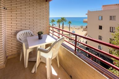 Appartement avec vue sur la mer en deuxième ligne de plage, Calpe