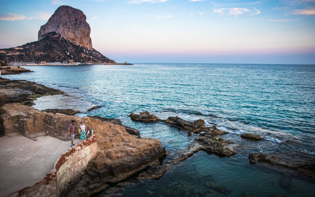 Promenade, Baños de la Reina en Peñón de Ifach in Calpe